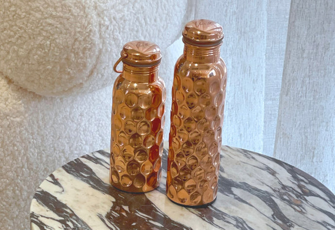 Pure Copper Water Bottle - Natural Skincare
