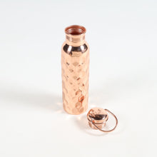 Load image into Gallery viewer, Copper Bottle 950 ml, Bright Diamond with handle
