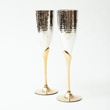 Load image into Gallery viewer, Brass Champagne Glasses
