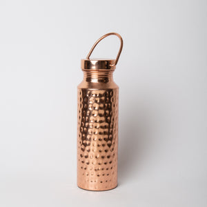 Copper Bottle 650 ml, Hammered Traveller