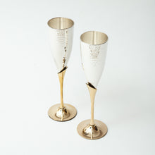Load image into Gallery viewer, Brass Champagne Glasses

