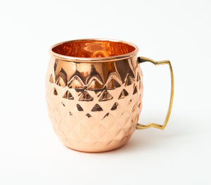 Copper Mugs Gift Set - Diamond style